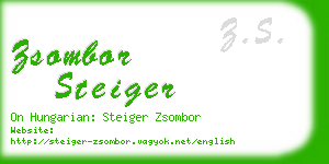 zsombor steiger business card